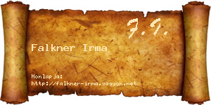 Falkner Irma névjegykártya